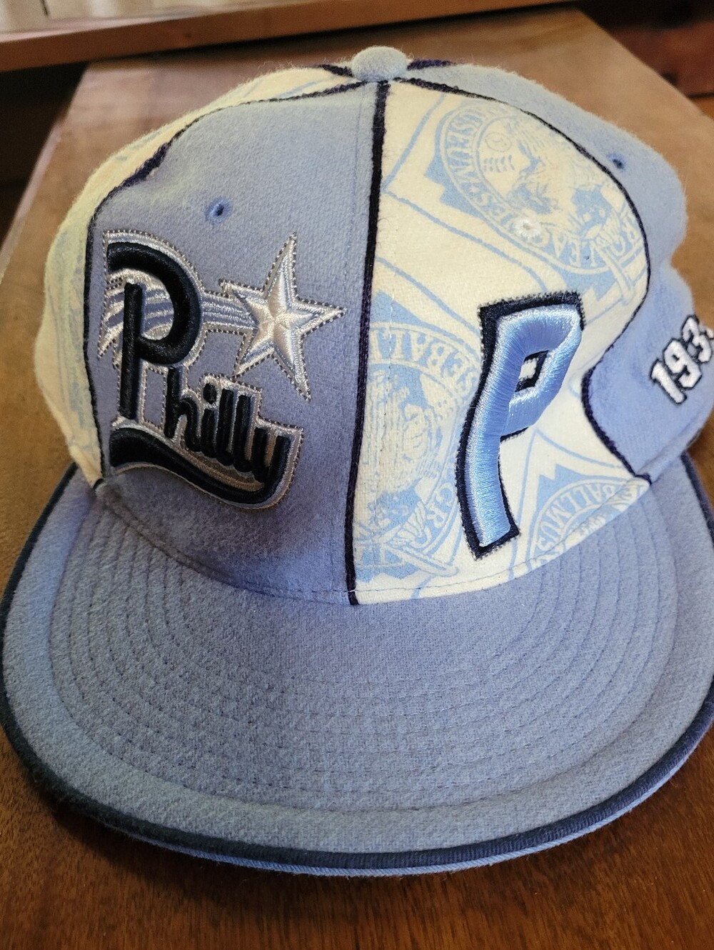 Ball Cap in Light Blue and White (C02)